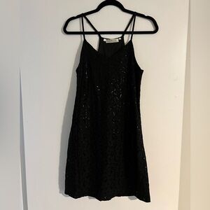 Little Black Sequin Dress